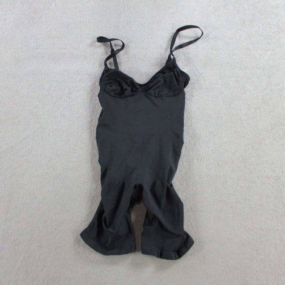SKIMS Seamless Sculpt Mid Thigh Bodysuit Womens 2XL XXL Onyx Black Shapewear - Picture 3 of 8